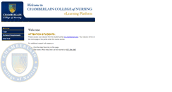 Desktop Screenshot of nursingonline.chamberlain.edu